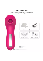 Klitora un krūšu vibrators/stimulators