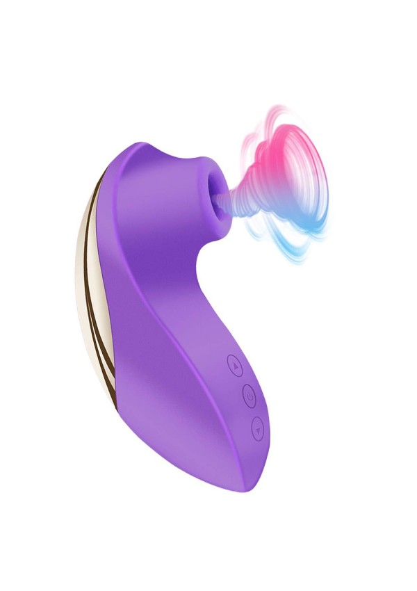 Klitora un krūšu vibrators/stimulators otrādi