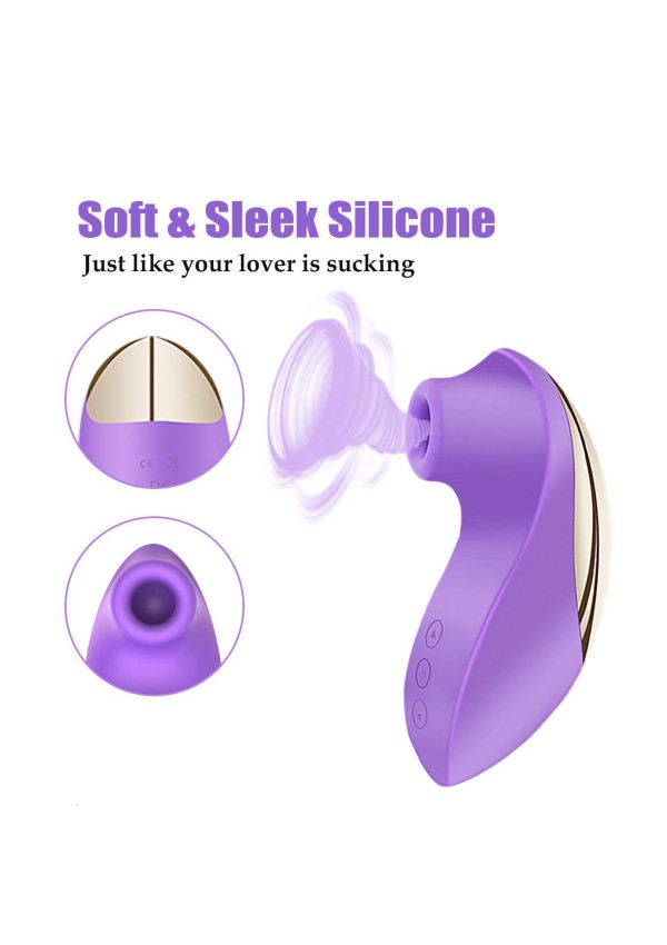 Klitora un krūšu vibrators/stimulators otrādi