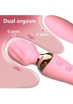 2-in-1 vibrators ar masāžas galviņu