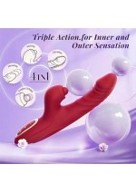 Daudzfunkcionāls vibrators ar stimulatoru