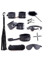 BDSM ierobežotāju komplekts - melns