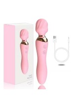 2-in-1 vibrators ar masāžas galviņu